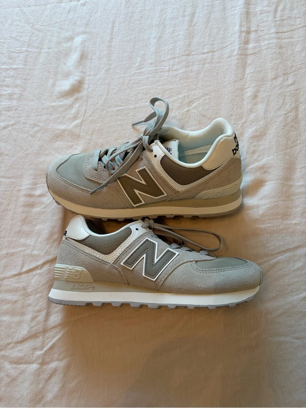 New Balance |  574 Classic Lace-Up Sneakers - Sage Green / Gray